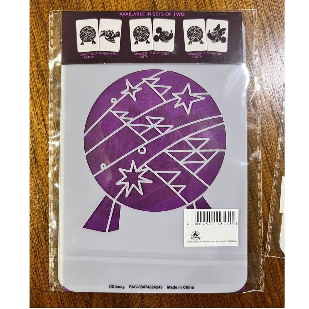 Disney Epcot Festival of the Arts Scavenger Hunt Figment Mickey Minnie Stencils